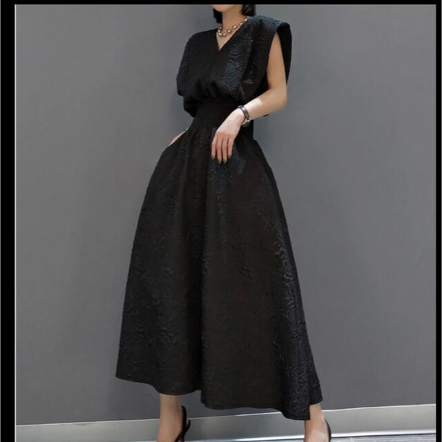 【m様専用】Aラインパーティードレス レディースのフォーマル/ドレス(ミディアムドレス)の商品写真