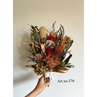 red＆brown bouquet no.376(ドライフラワー)