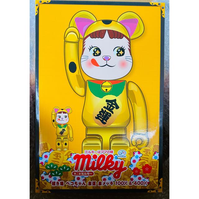 BE＠RBRICK 招き猫 ペコちゃん 金運 金メッキ 100% & 400%エンタメ/ホビー