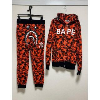 アベイシングエイプ(A BATHING APE)の【美品】希少☆A BATHING APE XO 上下セット(パーカー)