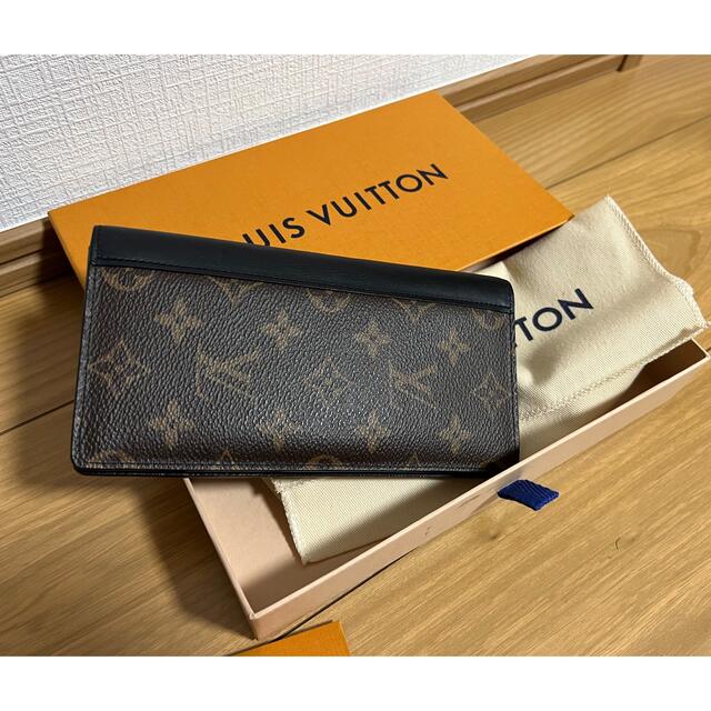 LOUIS VUITTON(ルイヴィトン)のルイヴィトン 長財布 モノグラム・マカサー ポルトフォイユ・ブラザ ノワール  メンズのファッション小物(長財布)の商品写真