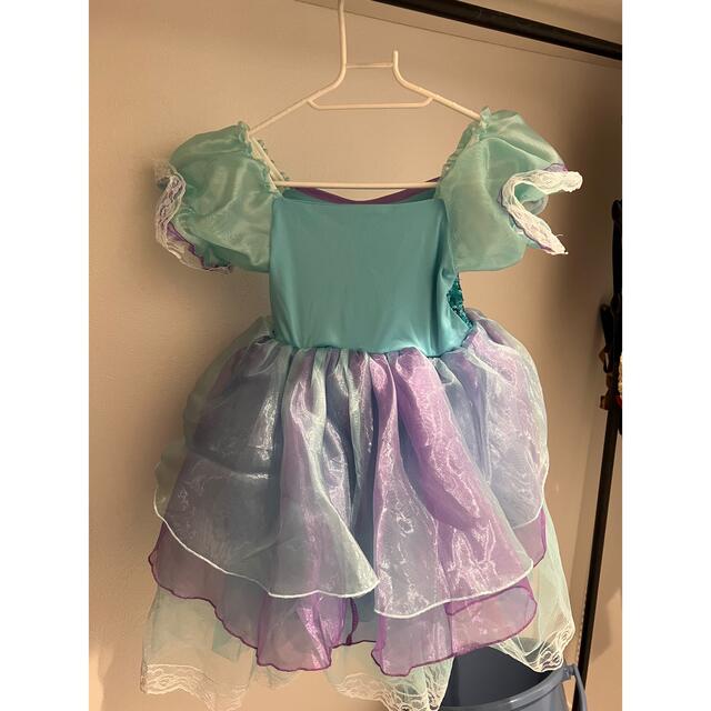 Disney(ディズニー)のアリエル　コスプレ　キッズ　110 ディズニー　ドレス キッズ/ベビー/マタニティのキッズ服女の子用(90cm~)(ドレス/フォーマル)の商品写真