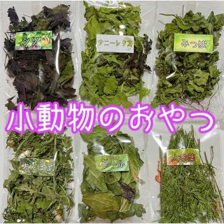 小動物のおやつ♡乾燥野菜 野草  選べる6袋詰め合わせ!!(ペットフード)