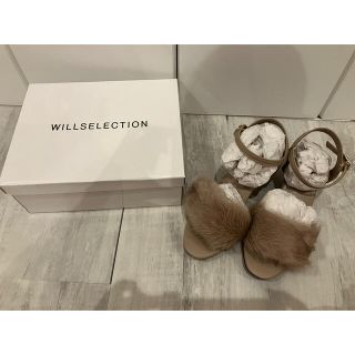 ウィルセレクション(WILLSELECTION)のWILLSELECTION ファー付きサンダル(サンダル)