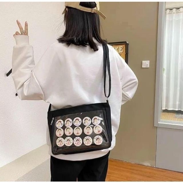 【大人気】✨新品✨ 痛バッグ デコレーション 黒  ショルダーバッグ 痛バ レディースのバッグ(ショルダーバッグ)の商品写真