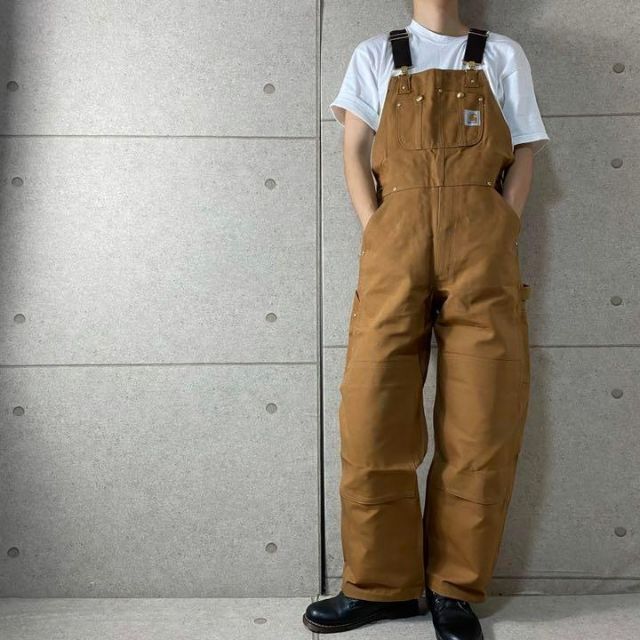新品未使用】 カーハート オーバーオール サロペット ブラウン パンツ