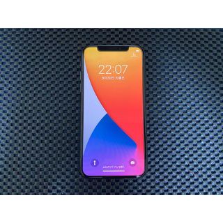 アイフォーン(iPhone)の【値下げ】【美品】iPhone X 64GB スペースグレイ simフリー(スマートフォン本体)