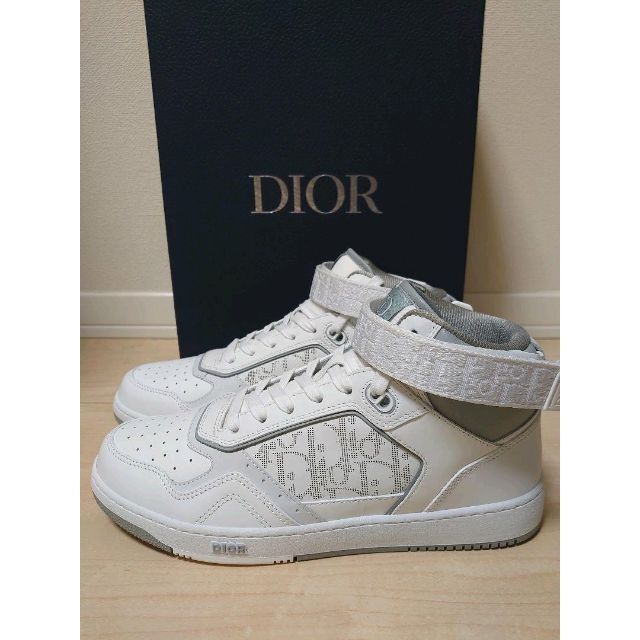 高評価の贈り物 - Dior 【新品】DIOR 白 42 スニーカー ハイカット ディオール B27 スニーカー