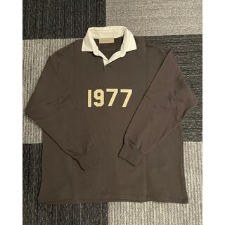フィアオブゴッド(FEAR OF GOD)のエッセンシャルズ 1977 ブラック ラグビー シャツ ラガーシャツ XS(Tシャツ/カットソー(七分/長袖))