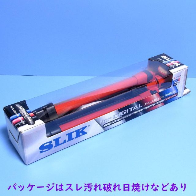 カメラ用三脚　SLIK　スリック　★SPRINT 40★　赤　レッド★ハイキング スポーツ/アウトドアのアウトドア(登山用品)の商品写真