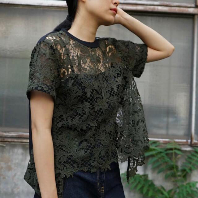 【お値下げ】sacai Embroidery Lace Pullover - 0