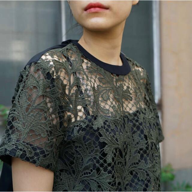 sacai - 【お値下げ不可】sacai Embroidery Lace Pulloverの通販 by ...