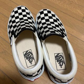 バンズボルト(VANS VAULT)のvansチェッカースリッポン22.5センチ(スニーカー)