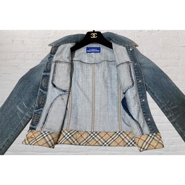 BURBERRY BLUE LABEL(バーバリーブルーレーベル)のBURBERRY BLUE LABEL デニムジャケット Gジャン サイズ38 レディースのジャケット/アウター(Gジャン/デニムジャケット)の商品写真