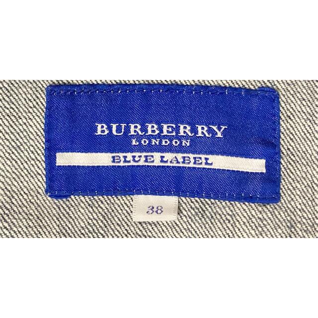 BURBERRY BLUE LABEL(バーバリーブルーレーベル)のBURBERRY BLUE LABEL デニムジャケット Gジャン サイズ38 レディースのジャケット/アウター(Gジャン/デニムジャケット)の商品写真