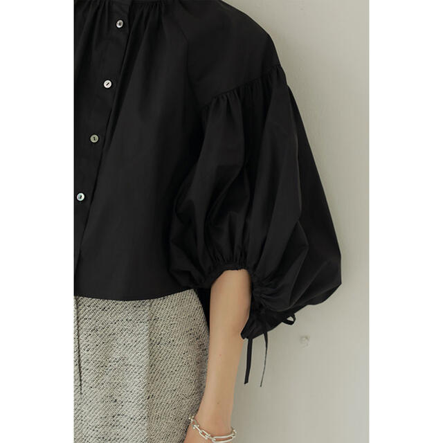 ETRE TOKYO クロップドバルーンシャツ BLACK 新品未使用