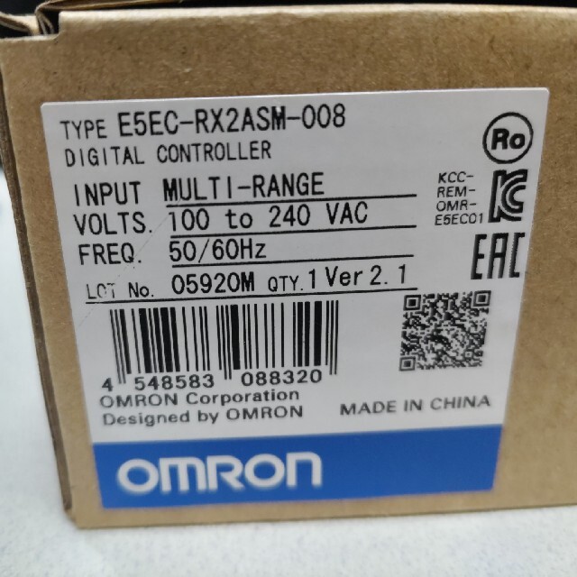 OMRON 温度調節器　E5EC-RX2ASM-008