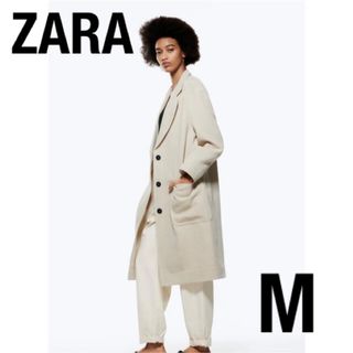 ZARA ロングコート チェスターコート ポケット付 大きめ ゆったり