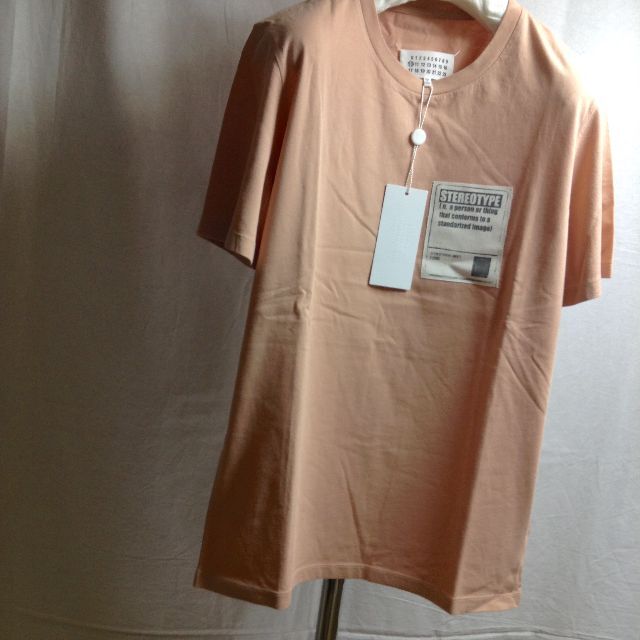 新品 46 マルジェラ 18ss ステレオタイプTシャツ ピンク 5417