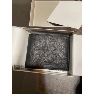 アルマーニ コレツィオーニ(ARMANI COLLEZIONI)の新品_入荷仕立てARMANI COLLEZIONI 二つ折り財布_黒(折り財布)