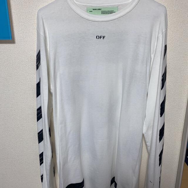 OFF-WHITE(オフホワイト)のオフホワイト　off-white  美品Sサイズ　BTS着用モデル メンズのトップス(Tシャツ/カットソー(七分/長袖))の商品写真