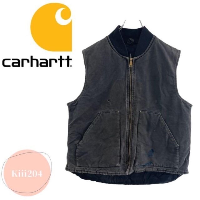 Carhartt ダック地ベスト キルティング ワークウェア カーハート.