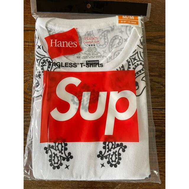 シュプリーム ヘインズ バンダナ タグレス Tシャツ tee supreme