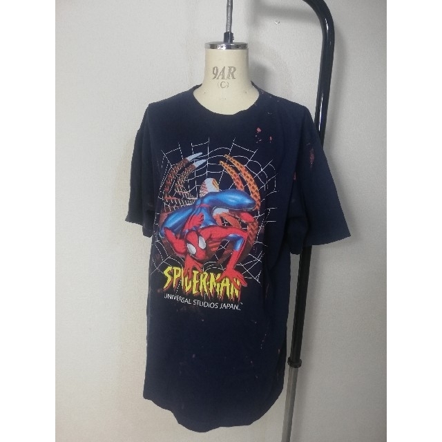 USJ(ユニバーサルスタジオジャパン)のスパイダーマン　Tシャツ　ビッグプリント　USJ 90s アメコミ　MARVEL メンズのトップス(Tシャツ/カットソー(半袖/袖なし))の商品写真