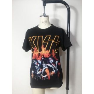 KISS バンドTシャツ　Sサイズ　vintage 古着　90s 80s(Tシャツ/カットソー(半袖/袖なし))