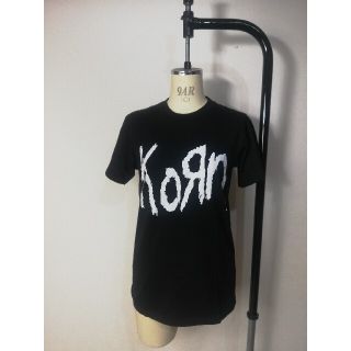 90s KORN コーン ロック Tシャツ バンド Tシャツ 炭黒