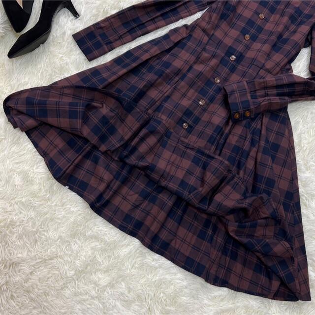 極美品♡ヴィヴィアンウエストウッド Aライン チェック ワンピース