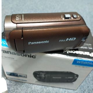 パナソニック(Panasonic)の【美品】panasonic hc-w585m-t ビデオカメラ　ワイプ撮り(ビデオカメラ)