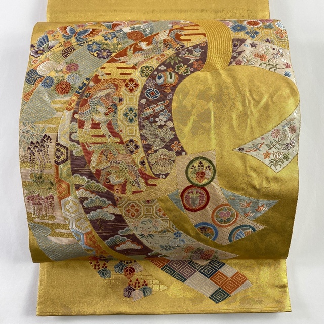 袋帯 美品 名品 六通 正絹 【中古】 monteavilafoundation.org