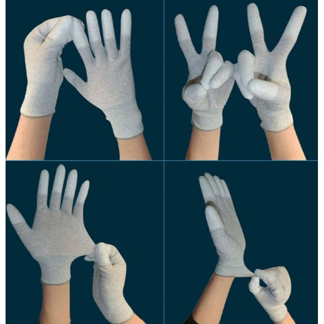 【新品・30％OFF】5双 静電気防止 手袋 カーボンファイバー S レディースのファッション小物(手袋)の商品写真