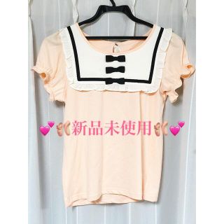 アンクルージュ(Ank Rouge)の売り尽くしSALE❗️ Ank Rouge ガーリー リボン Tシャツ(Tシャツ(半袖/袖なし))