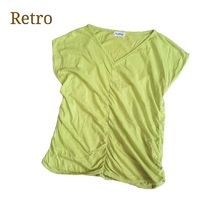 昭和 レトロ 蛍光 ネオンカラー トップス レディースのトップス(Tシャツ(半袖/袖なし))の商品写真