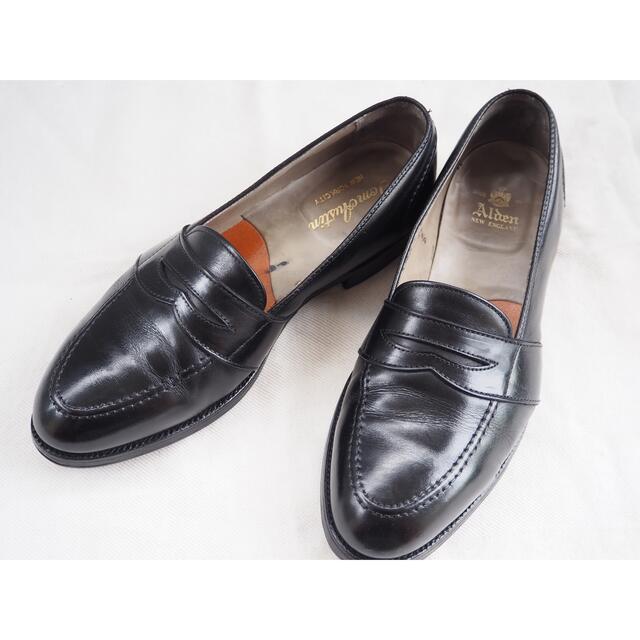 Alden 681 Black Full Strap Slip-On美品