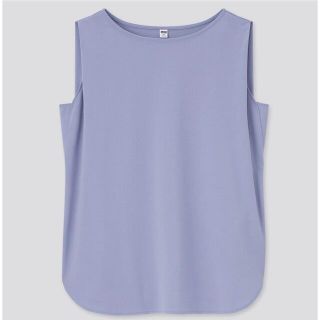 ユニクロ(UNIQLO)のUNIQLOグレープジャージーT ユニクロ M 美品　ブルー(シャツ/ブラウス(半袖/袖なし))