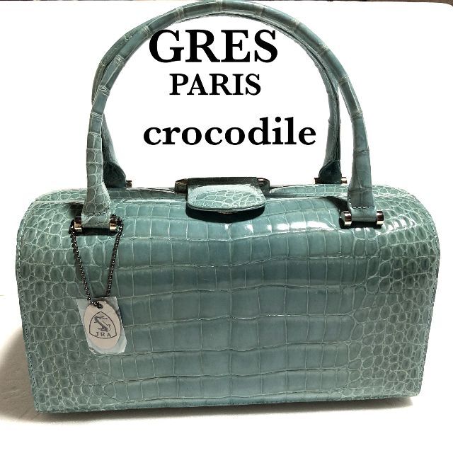 ハンドバッグ GRES PARIS クロコダイル ハンドバッグ/マダムグレ JRA