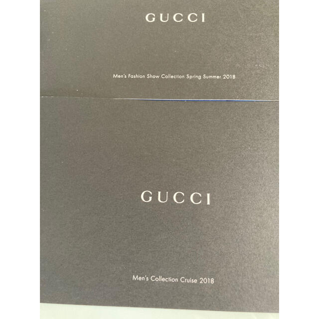 Gucci(グッチ)のGUCCI✨カタログ2冊✨2018✨グッチ✨メンズコレクション エンタメ/ホビーの雑誌(ファッション)の商品写真