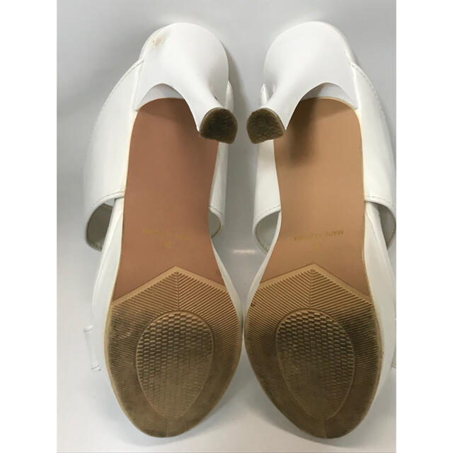 Vernis Chic ホワイトサンダル ハイヒール レディースの靴/シューズ(サンダル)の商品写真
