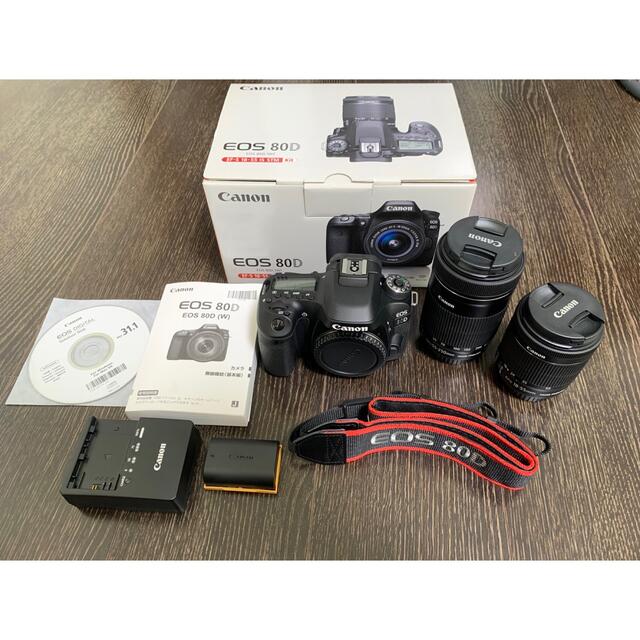 【新品】Canon EOS 80D(W) Wズームキット