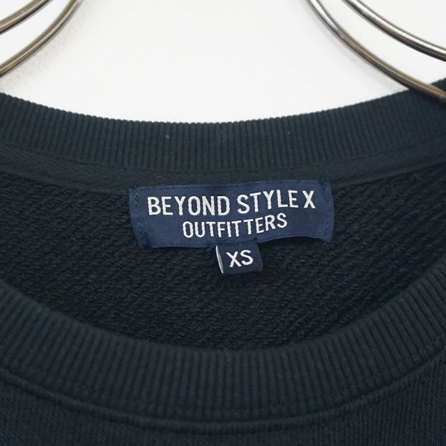 新品・未使用 BEYOND STYLE X スウェットブラック4805594 メンズのトップス(スウェット)の商品写真