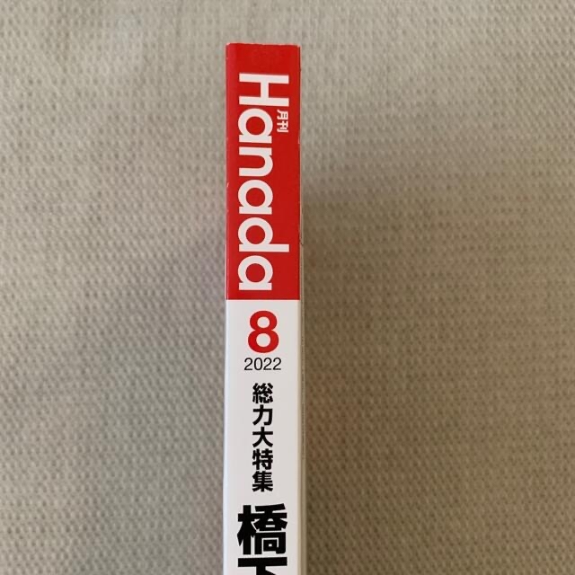 月刊Hanada 2022年 08月号 エンタメ/ホビーの雑誌(ニュース/総合)の商品写真