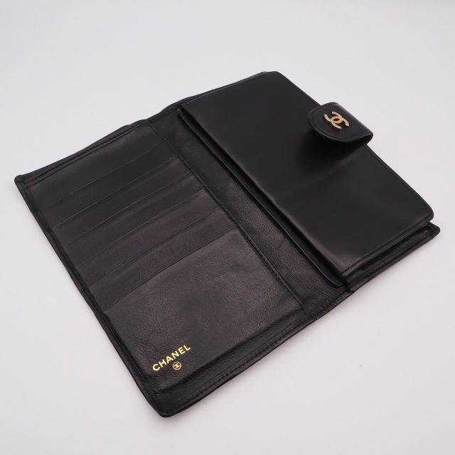 CHANEL シャネル ビコローレ 長財布 がま口 黒|ファッション小物 CHANEL シャネル ビコローレ 長財布 がま口 黒|ファッション小物