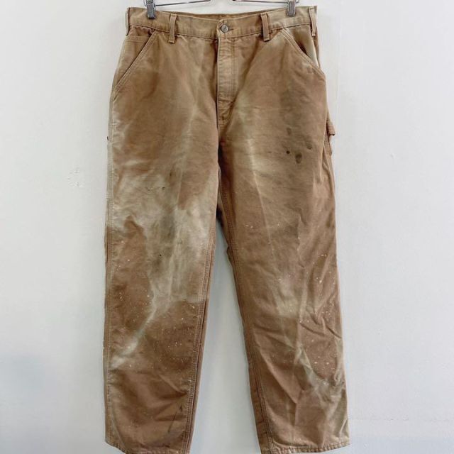 カーハート Carhartt ペインターパンツ ダック地 革ロゴ 36×32 | www