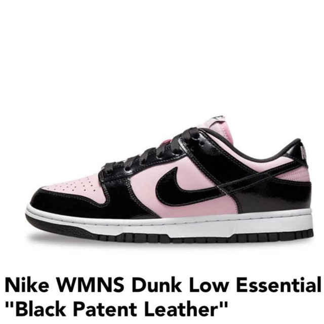 NIKE(ナイキ)のDunk Low Essential Black Patent Leather レディースの靴/シューズ(スニーカー)の商品写真