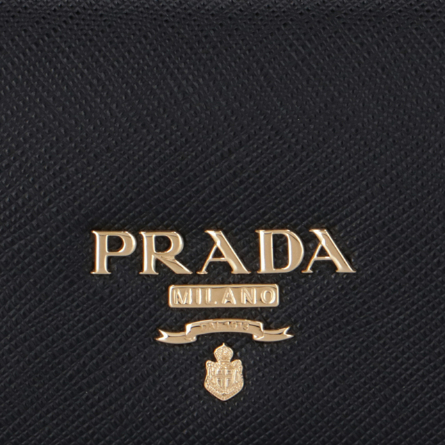 ‼︎お値下げ中‼︎バイカラーPRADA 名刺入れ　パスケース 本革　ブルー