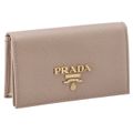 PRADA 名刺入れ レディース サフィアーノメタル カードケース