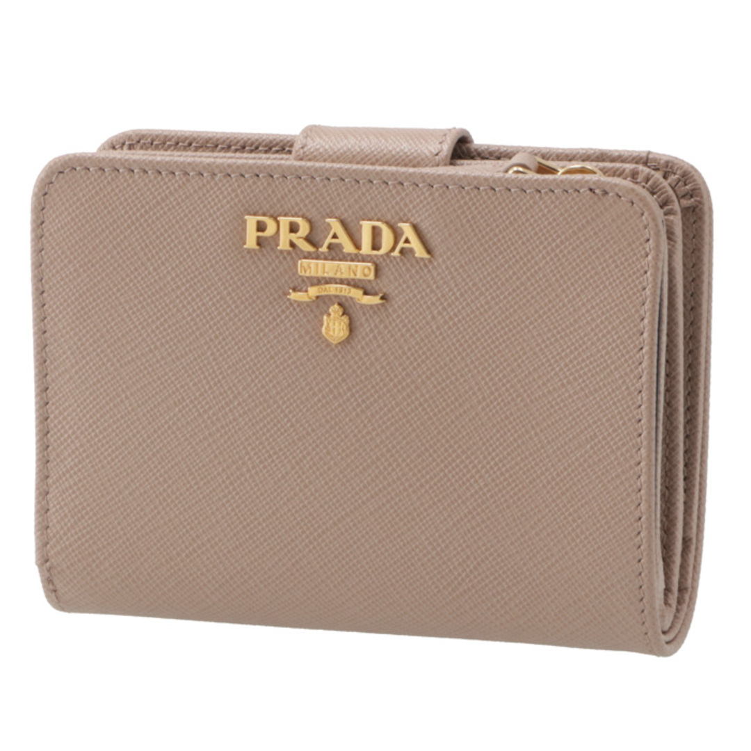 経典ブランド PRADA - PRADA 財布 レディース サフィアーノメタル 二